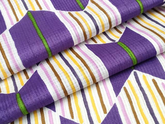 平和屋着物∴夏物 浴衣 綿紅梅 矢羽根文 綿 逸品 CABB6549ng