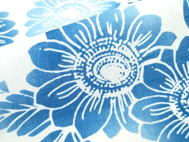 平和屋着物∴夏物 浴衣 舞菊文 綿 逸品 CABB6564ng