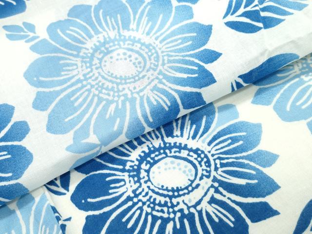 平和屋着物∴夏物 浴衣 舞菊文 綿 逸品 CABB6564ng