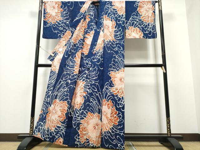 平和屋着物∴夏物 浴衣 コシノジュンコ JUNKO KOSHINO 乱菊 綿 逸品 CABB6665ng