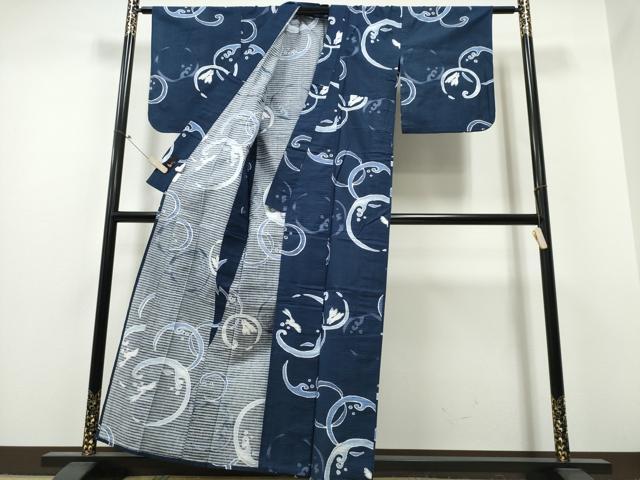 平和屋着物∴夏物 川島織物 浴衣 立波跳兎 綿 逸品 CABB6666ng