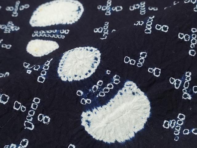 平和屋着物∴夏物 浴衣 有松鳴海絞り 瓢箪 綿 逸品 CABB6675ng