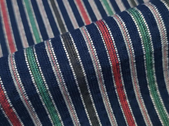 平和屋着物∴夏物 阿波しじら織 浴衣 縞 綿 逸品 CABB6722ng