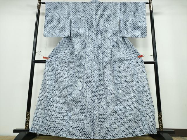 平和屋着物∴夏物 浴衣 有松鳴海絞り 蜘蛛絞り 綿 逸品 CABB6765ng