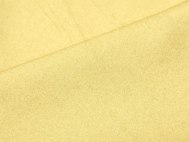 平和屋着物●豪華振袖 色無地 淡黄色 十二単風 正絹 逸品 CABB6965th