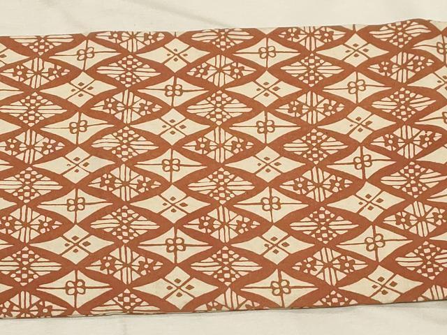 平和屋着物●全通柄九寸名古屋帯 吉祥花文 正絹 逸品 CABB7212dy