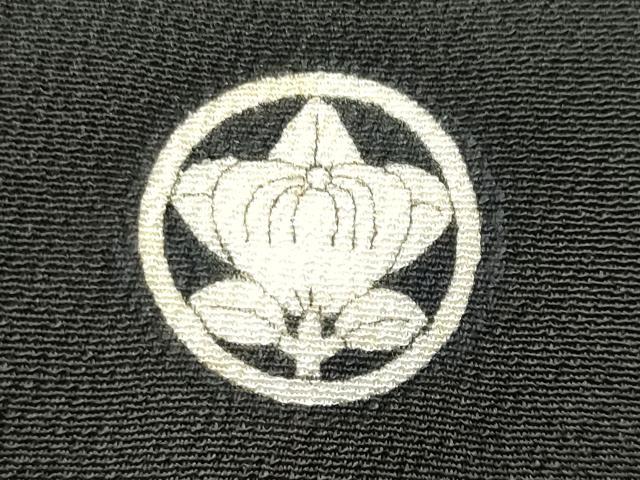平和屋着物■豪華黒留袖 駒刺繍 風景枝花文 金彩 正絹 逸品 CABB7684fb
