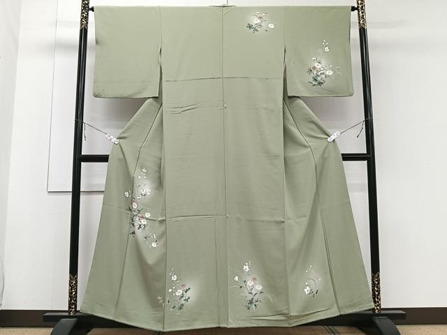 平和屋着物■訪問着 草花文 暈し染め 正絹 逸品 CABB8585xi