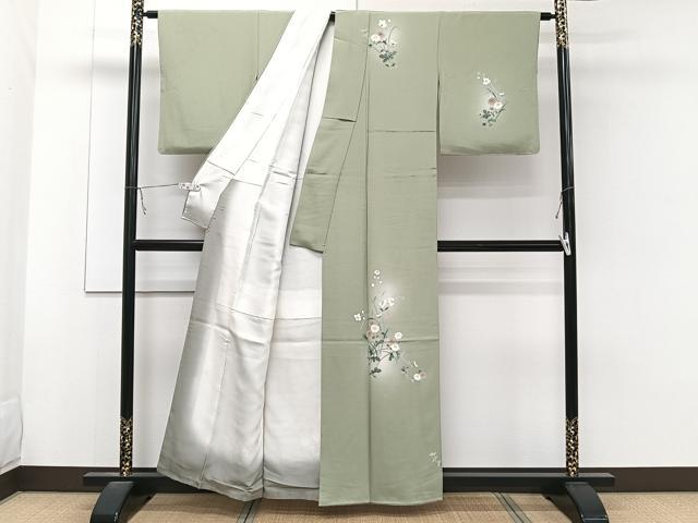 平和屋着物■訪問着 草花文 暈し染め 正絹 逸品 CABB8585xi