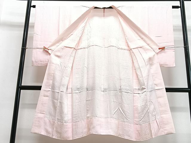 平和屋着物■長襦袢 無双仕立て むじな菊文 正絹 逸品 CABB9007xe