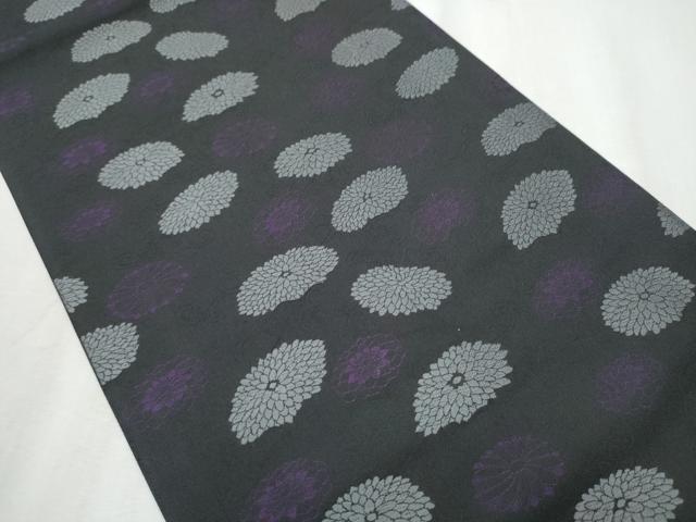 平和屋着物●六通柄 京袋帯 菊 正絹 逸品 CABB9313hy