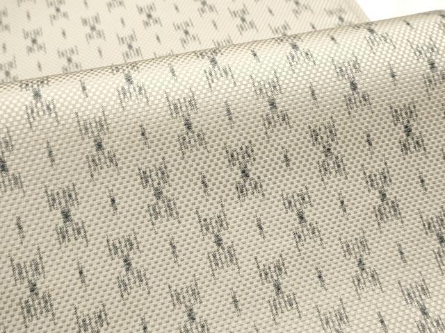 平和屋着物●全通柄袋帯 絣文様 正絹 逸品 CABB9437hy