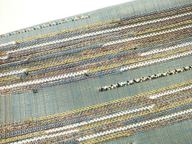平和屋着物●つけ帯 霞文 金糸 正絹 逸品 CABB9451hy