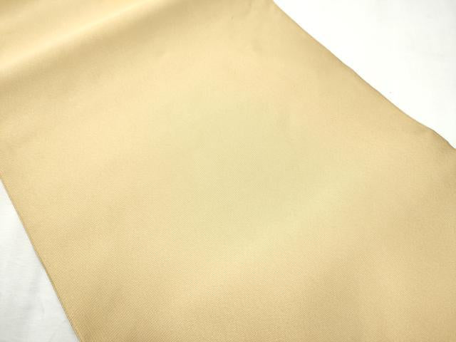 平和屋着物●西陣 河村織物 河村つづれ 八寸名古屋帯 蜂蜜色 共箱・証紙付き 正絹 逸品 CABB9471hy
