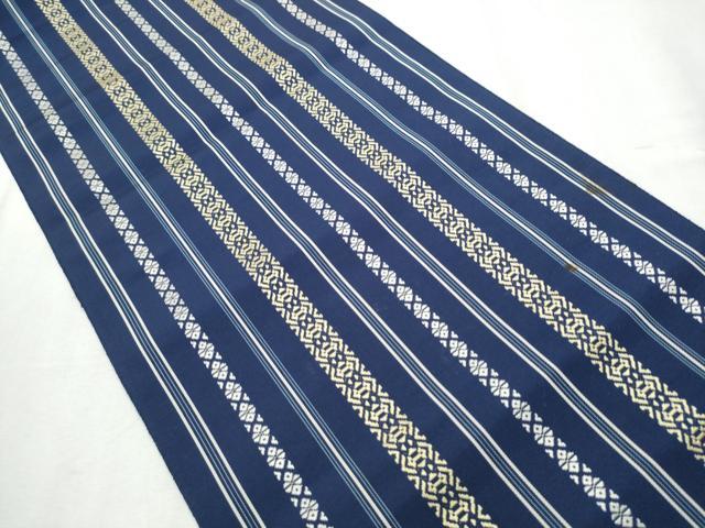 平和屋着物●本場筑前博多織 八寸名古屋帯 献上 正絹 逸品 CABB9571hy