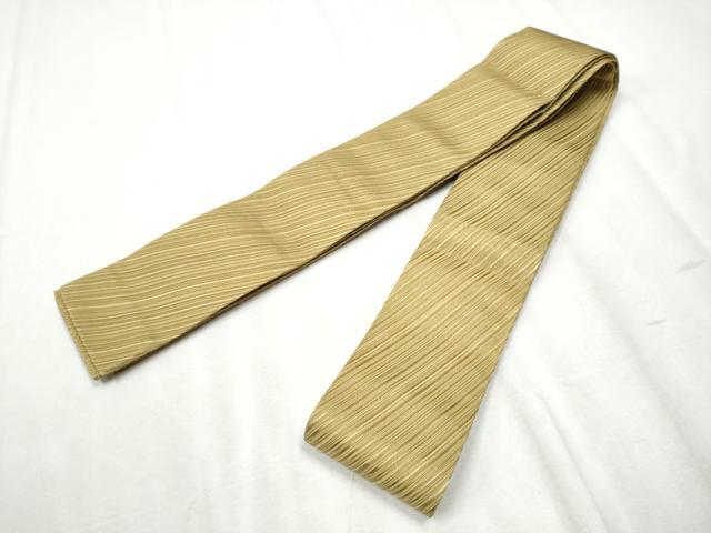 平和屋着物●男性 両面 角帯 米沢織 紗線文 正絹 逸品 CABB9597hy