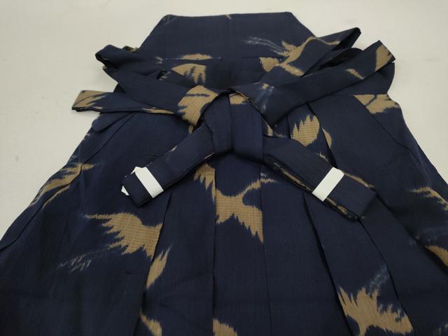 平和屋着物*夏物 アンティーク 大正ロマン 男性 行灯袴 飛鶴文 正絹 逸品 CABB9615ze
