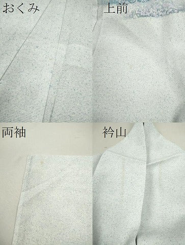 平和屋着物*夏物 訪問着 絽 霞横段文 たたき染め 洗える着物 CABB9639ze