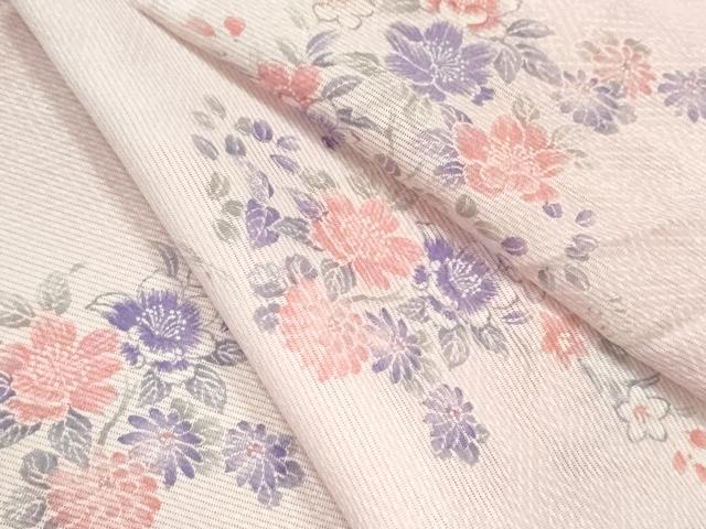 平和屋着物＊夏物　小紋　絽　草花文　暈し染め　洗える着物　CABB9669ze 平和屋着物＊夏物 小紋 絽 草花文 暈し染め 洗える着物 CABB9669ze