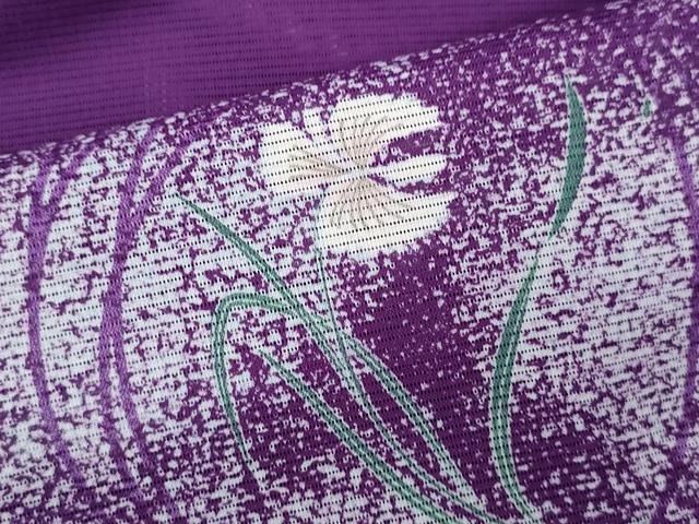平和屋着物*夏物 訪問着 絽 草花文 たたき染め 洗える着物 CABB9694ze