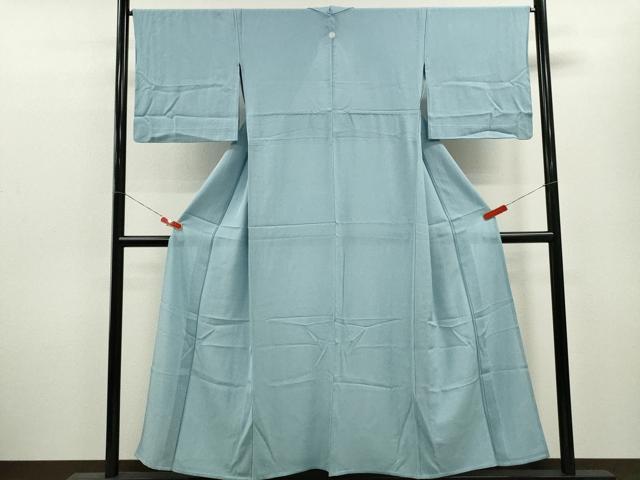 平和屋着物*夏物 色無地 絽 水色 正絹 逸品 CABB9739ze