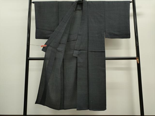 平和屋着物*夏物 男性 紗紬 亀甲柄 正絹 逸品 CABB9761ze