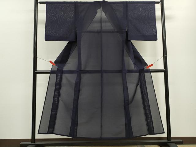 平和屋着物*夏物 色無地 絽 黒紅色 正絹 逸品 CABB9787ze