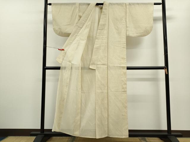 平和屋着物*夏物 紗紬 立涌文様 正絹 逸品 CABB9788ze