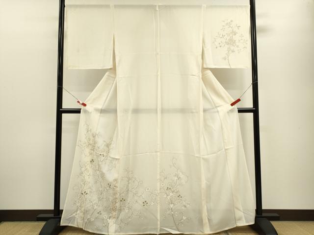平和屋着物*夏物 訪問着 絽 更紗花唐草文 金彩 正絹 逸品 CABB9812ze