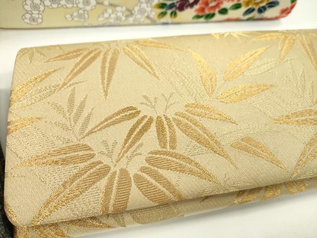 平和屋着物▼和装小物 和装バッグまとめて4点 ハンドバッグ 円文白虎朱雀錦 枝花文 笹竹文 クラッチ 金糸 逸品 CABC1091ju