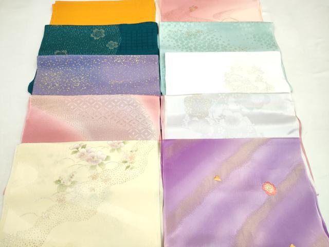 平和屋着物★和装小物 帯揚げ10枚セット 正絹 逸品 CABC1196ju