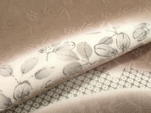 平和屋着物▼訪問着 刺繍 蛍暈し 草葉文 正絹 逸品 CABC1225th