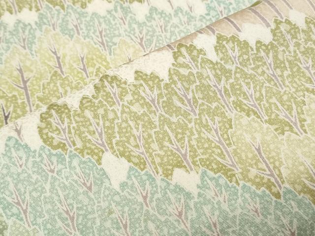 平和屋着物▼豪華色留袖 友禅 樹林文 正絹 逸品 CABC1421th