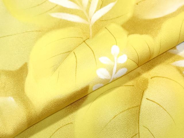 平和屋着物▼訪問着 手描き 草花文 暈し染め 正絹 逸品 CABC1496th
