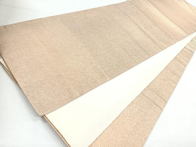 平和屋着物◎全通柄袋帯 霞文 金糸 正絹 逸品 CABC1878nb