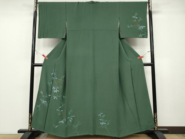 平和屋着物●訪問着 枝葉文 金彩 正絹 逸品 CABC2007ut