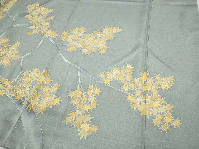 平和屋着物●訪問着 刺繍 草木文 金彩 小田急百貨店扱い 正絹 逸品 CABC2036ut