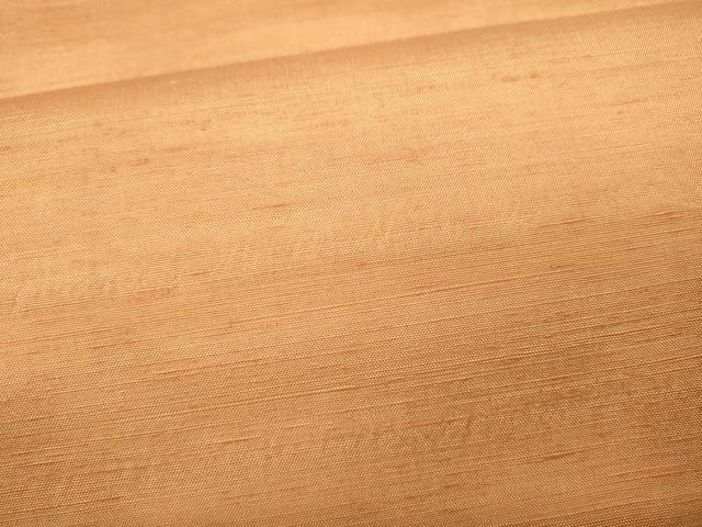 平和屋着物●紅花紬 米沢 霞文 赤朽葉色 正絹 逸品 CABC2044ut