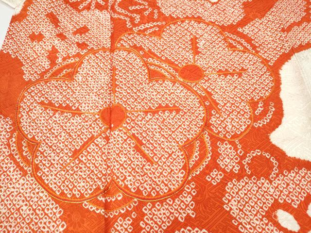 平和屋着物●豪華振袖 駒刺繍 絞り 舞梅文 正絹 逸品 CABC2048ut