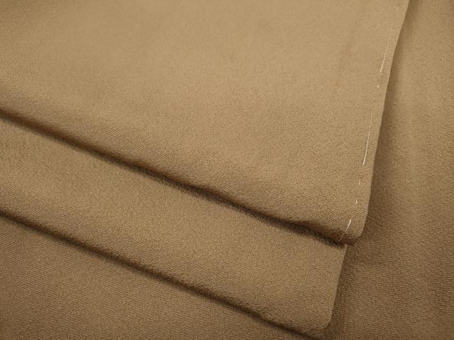平和屋着物●上質な色無地 柴染色 正絹 逸品 CABC2121ut