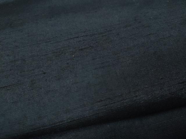 平和屋着物●男性 紬 色無地 藍鉄色 正絹 逸品 CABC2150ut