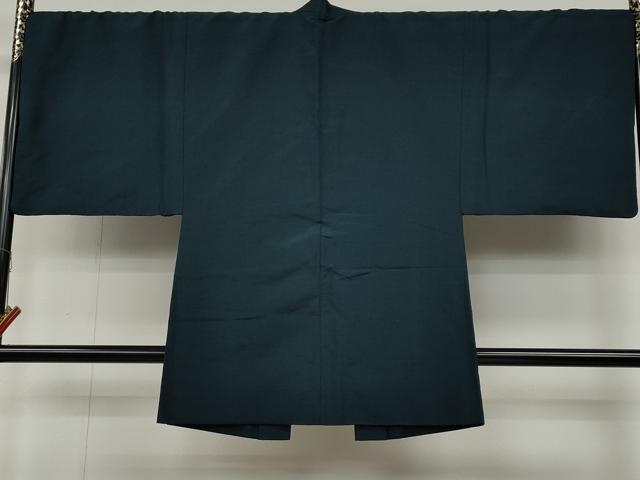 平和屋着物●男性 紬 アンサンブル 色無地 褐返色 正絹 逸品 CABC2157ut