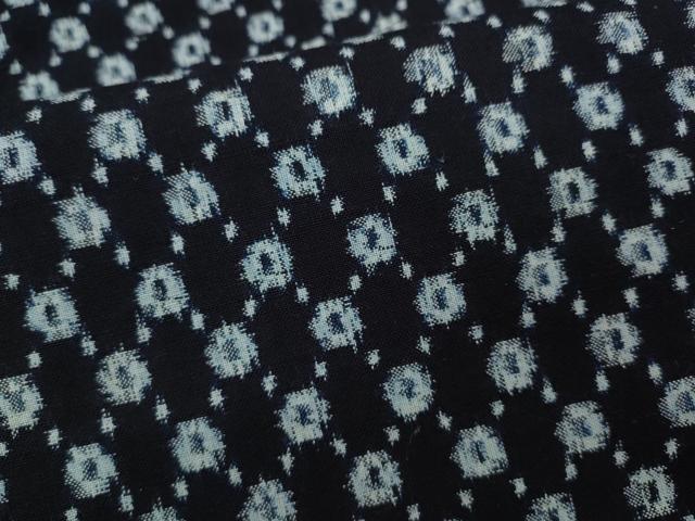平和屋着物●久留米絣 単衣 幾何学文 綿 逸品 CABC2216ut