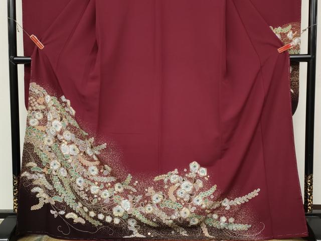 平和屋着物●振袖 辻が花 暈し染め 金彩 洗える着物 未使用 CABC2234ut