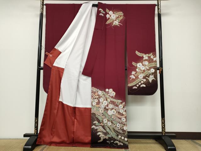 平和屋着物●振袖 辻が花 暈し染め 金彩 洗える着物 未使用 CABC2234ut
