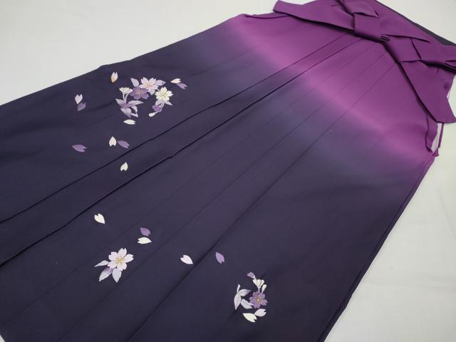平和屋着物●女性 行灯袴 総刺繍 舞桜 暈し染め 金糸 洗える着物 CABC2266ut