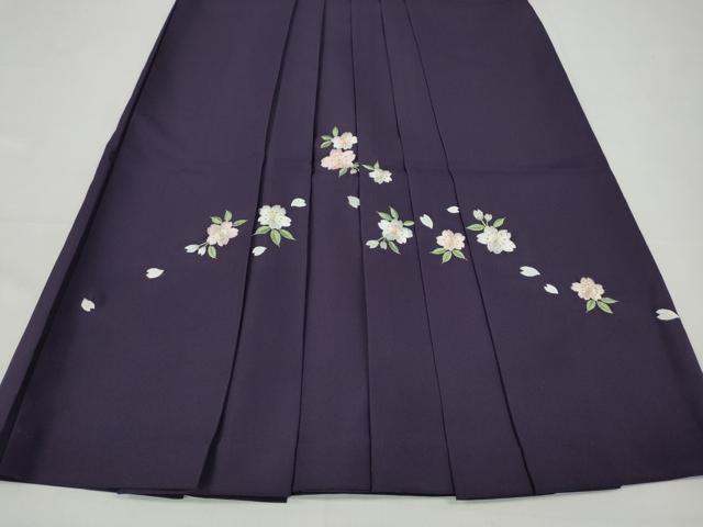 平和屋着物●女性 行灯袴 総刺繍 舞桜文 金糸 洗える着物 CABC2274ut