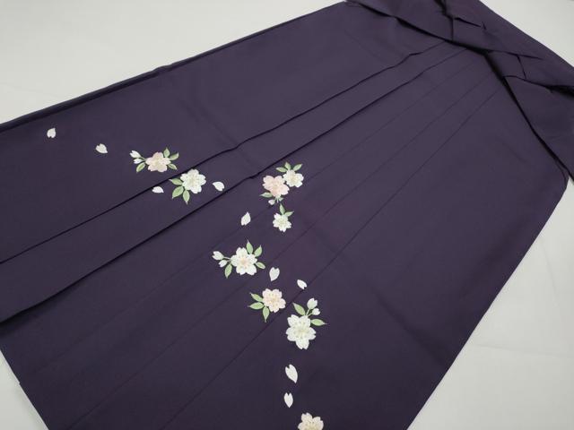 平和屋着物●女性 行灯袴 総刺繍 舞桜文 金糸 洗える着物 CABC2274ut
