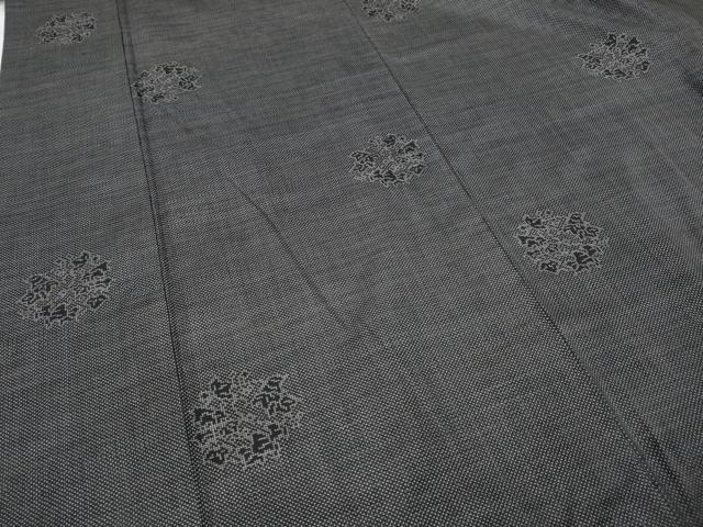 平和屋着物●本場大島紬 7マルキ 草花丸文 正絹 逸品 CABC2395ut