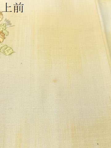 平和屋着物●色留訪問着 紬地 総刺繍 吉祥花文 正絹 逸品 CABC2642vp